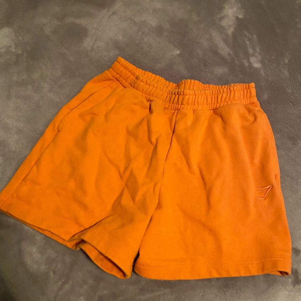 Gymshark Orange Sweat Shorts